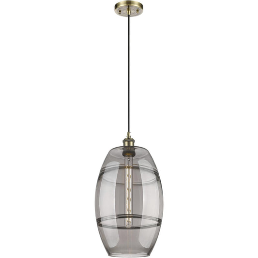 Innovations Lighting  516-1P-AB-G557-10SM Ballston Vaz Mini Pendant Antique Brass