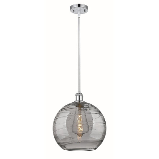 Innovations Lighting  516-1S-PC-G1213-12SM Ballston Athens Deco Swirl Mini Pendant Polished Chrome