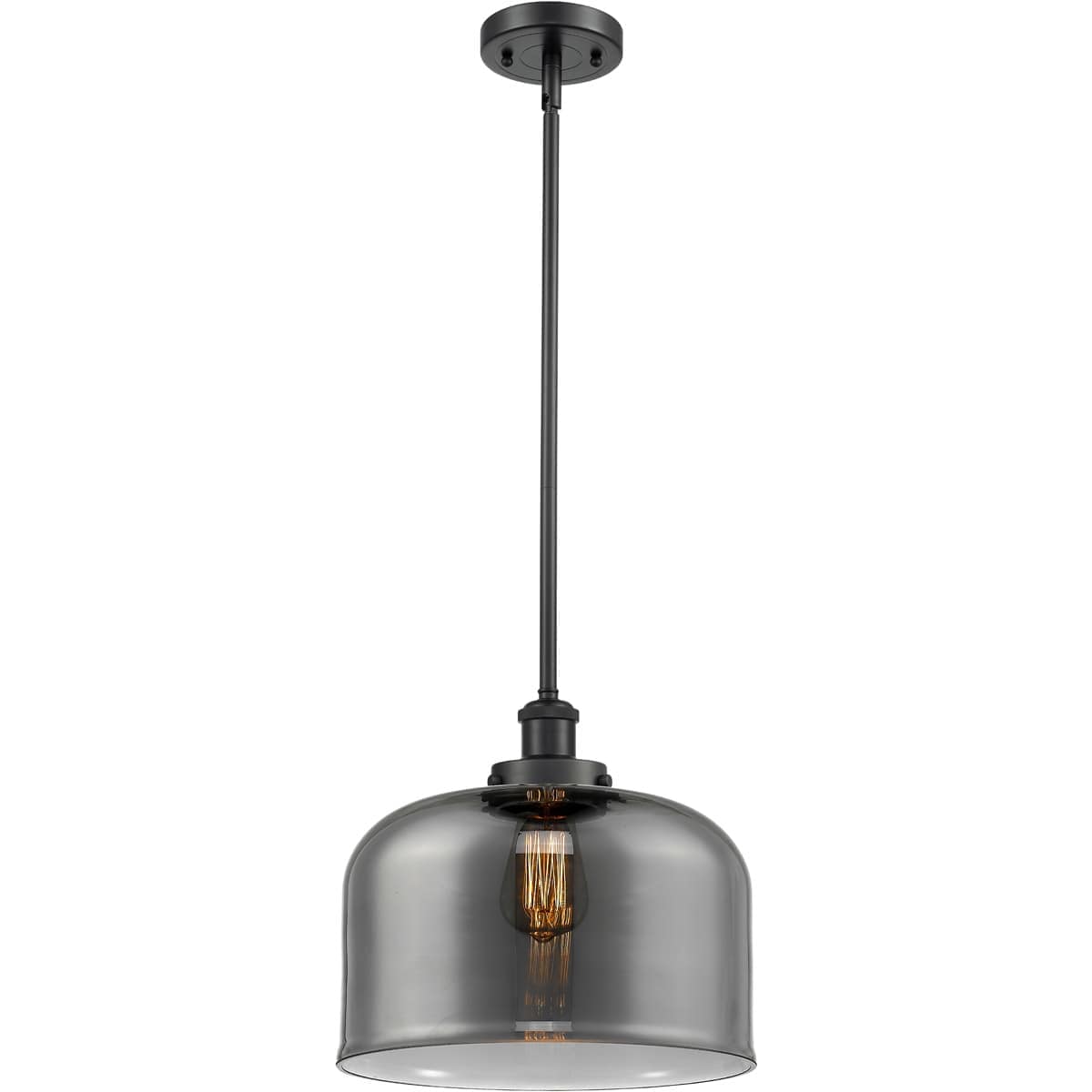 Innovations Lighting  916-1S-BK-G73-L-LED Ballston X-Large Bell Pendant Matte Black
