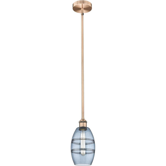 Innovations Lighting  616-1S-AC-G557-6BL Edison Vaz Mini Pendant Antique Copper