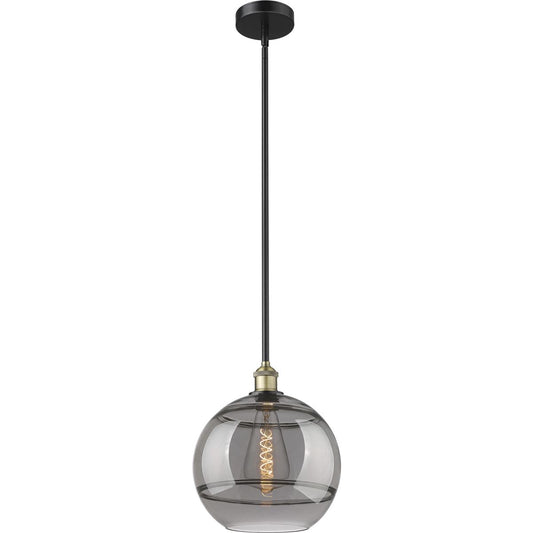 Innovations Lighting  616-1S-BAB-G556-12SM Edison Rochester Mini Pendant Black Antique Brass