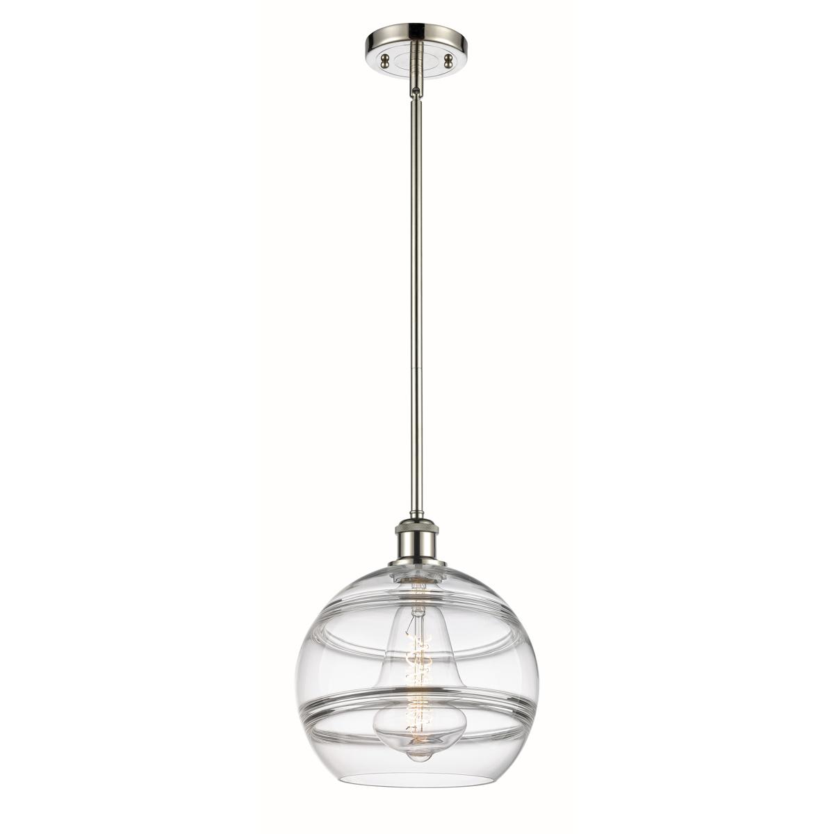 Innovations Lighting  516-1S-PN-G556-10CL Ballston Rochester Mini Pendant Polished Nickel