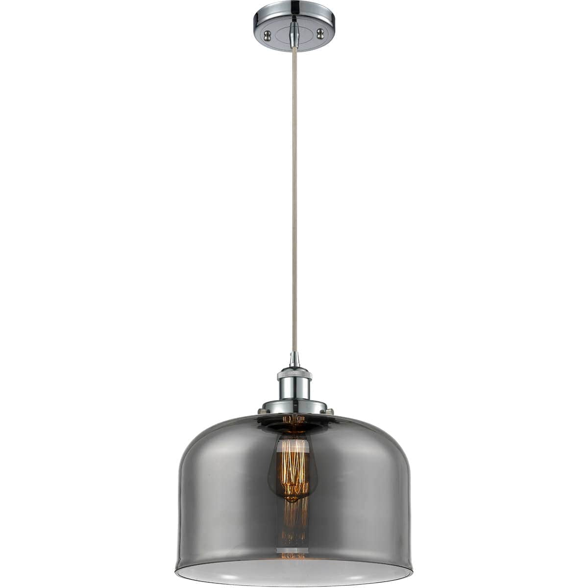 Innovations Lighting  916-1P-PC-G73-L-LED Ballston X-Large Bell Mini Pendant Polished Chrome