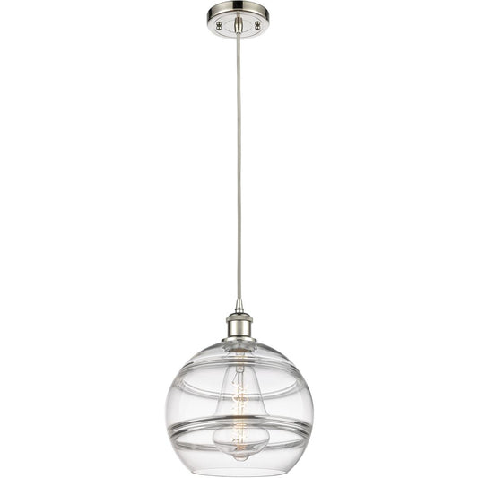 Innovations Lighting  516-1P-PN-G556-10CL Ballston Rochester Mini Pendant Polished Nickel