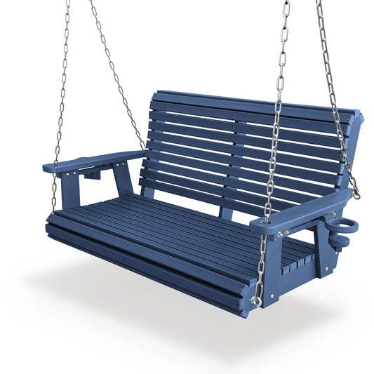 Fortune Candy 4ft 2 -person Navy Blue Outdoor Swing