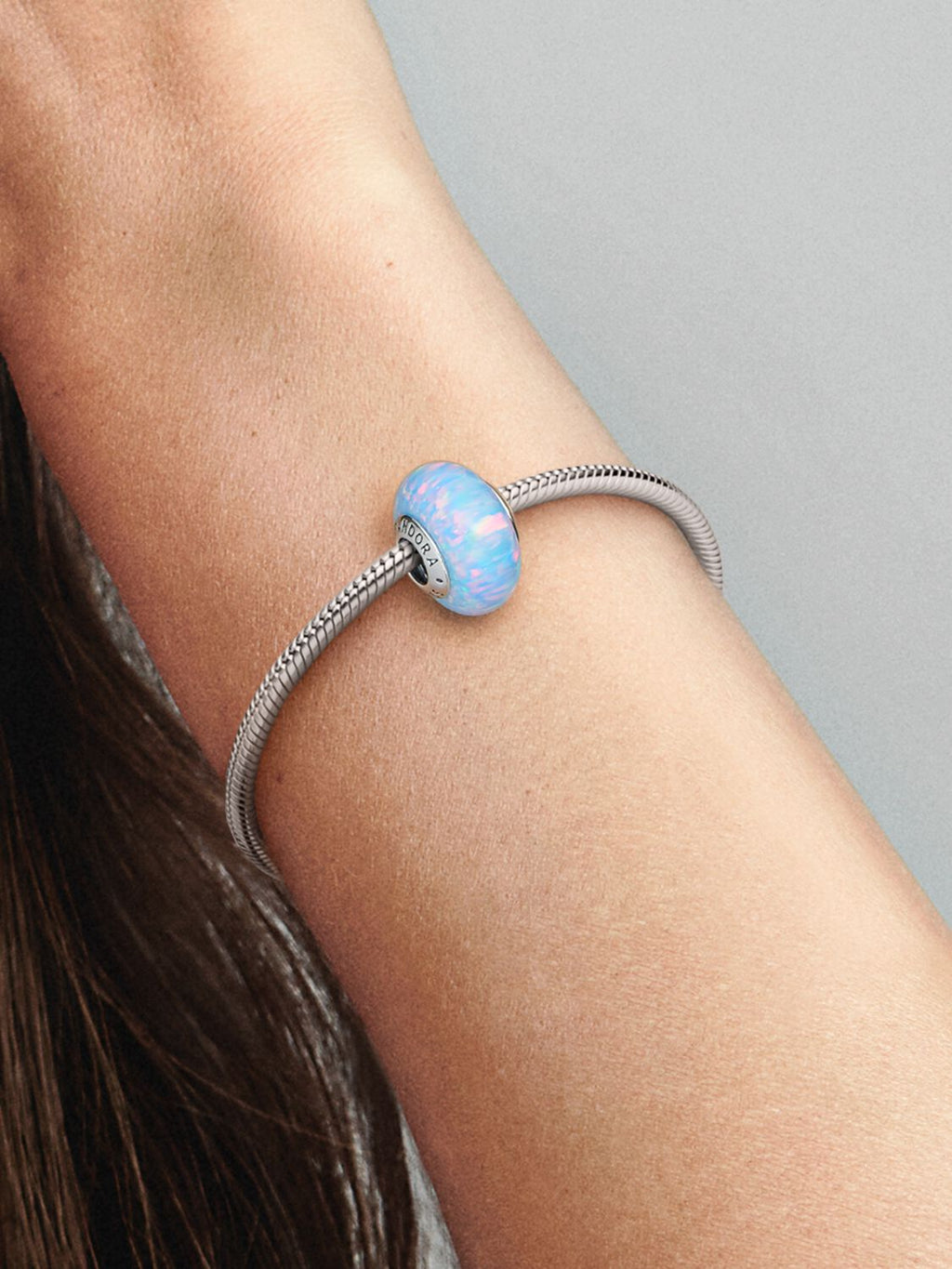 Opalescent Ocean Blue Charm - Sterling Silver - 791691C01