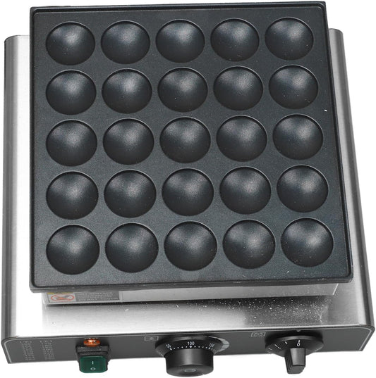 Waffle Maker Machine, Nonstick Multi Purpose Mini Waffle Maker 850W 25 Holes Electric for Restaurants (US Plug 110V)