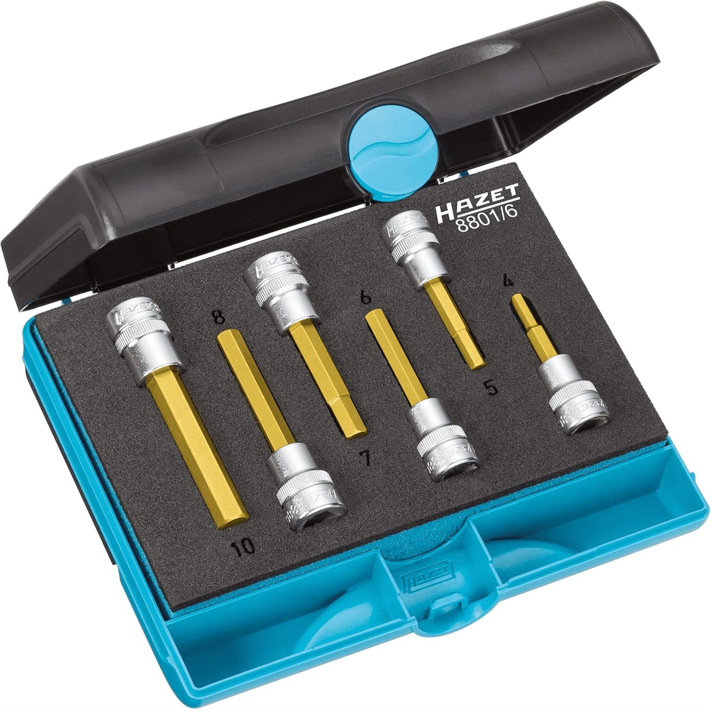 Hazet 8801/6 Hexagon 3/8" 6Piece Screwdriver Socket Set