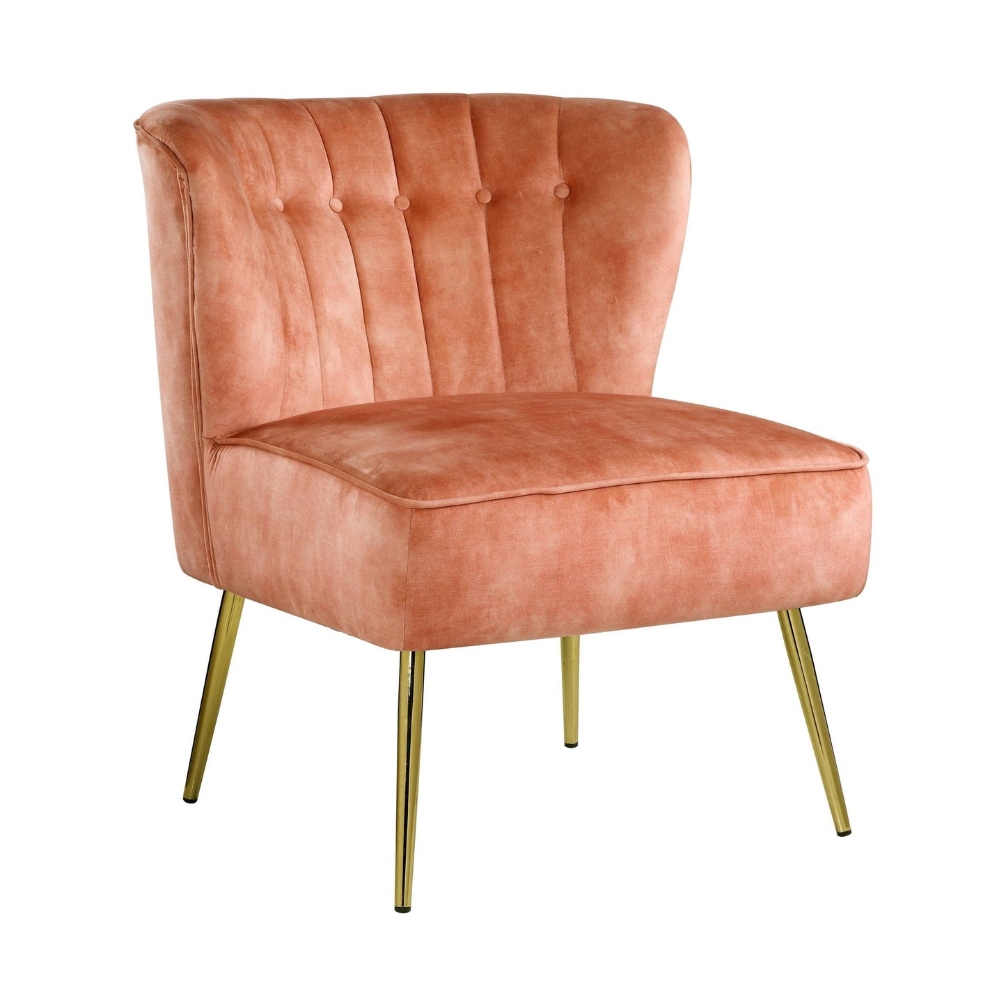 Acme Sambell Burnt Orange Velvet Accent Chair