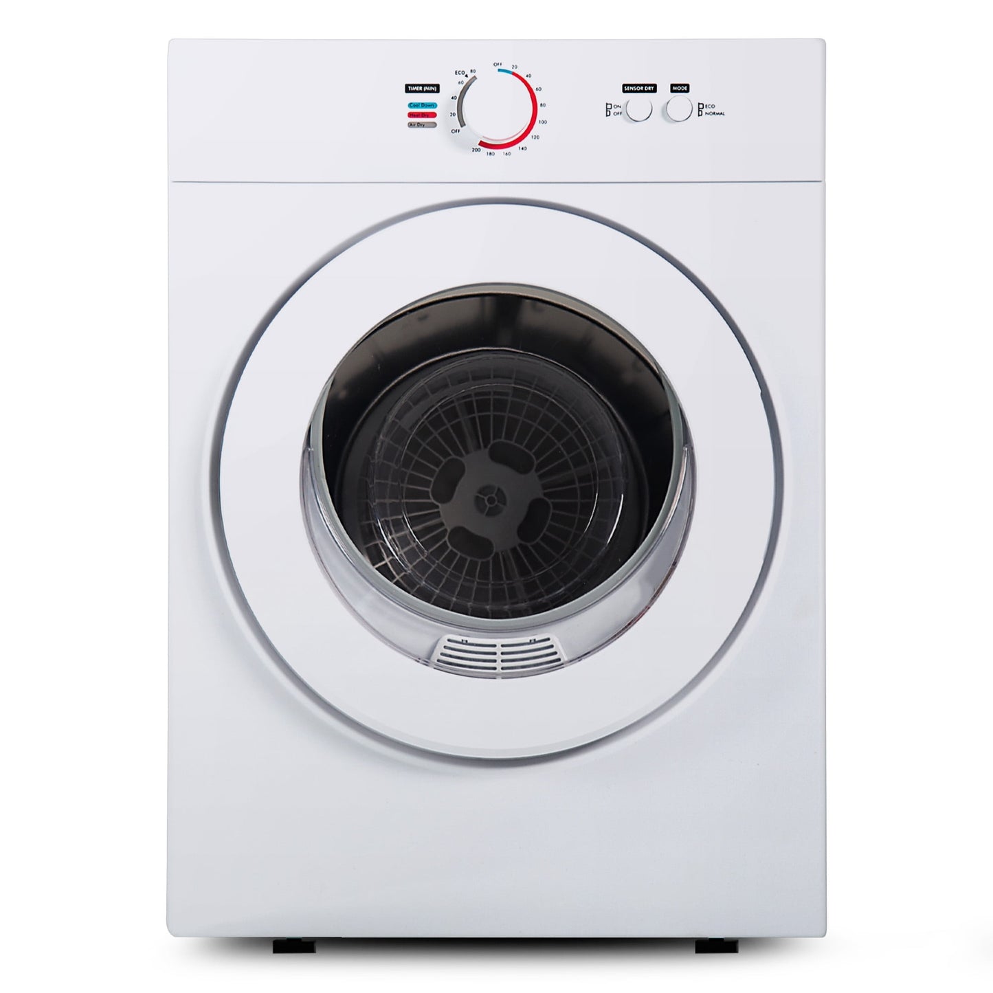 EUHOMY 1.8 Cu. ft. Compact Electric Dryer with LCD Touch Panel for Home, Apartment, Dorm