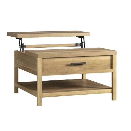 Erie Collection by Sauder Lift-Top Storage Coffee Table, Timber Oak Finish