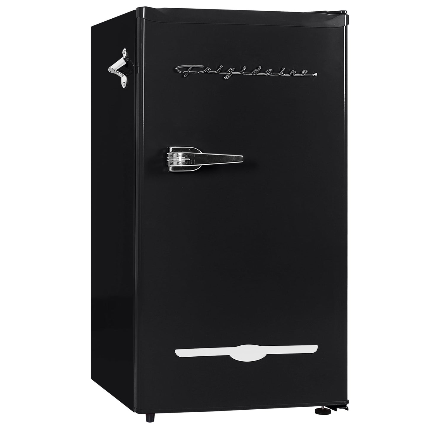 Frigidaire 3.2 Cu. ft. Retro Compact Refrigerator with Side Bottle Opener EFR376, Black