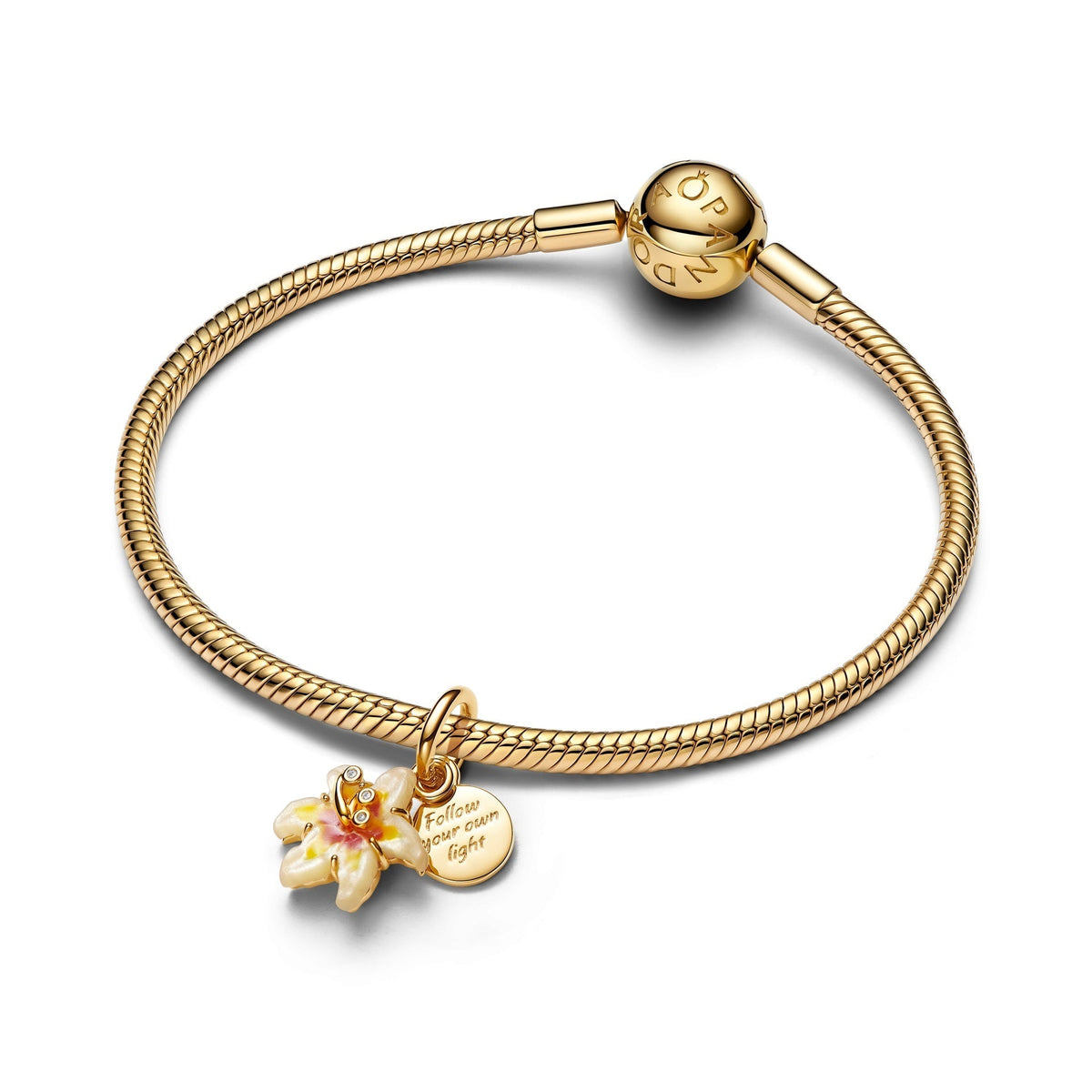 Pandora Disney Tangled Sundrop Flower Glow-in-the-dark Charm