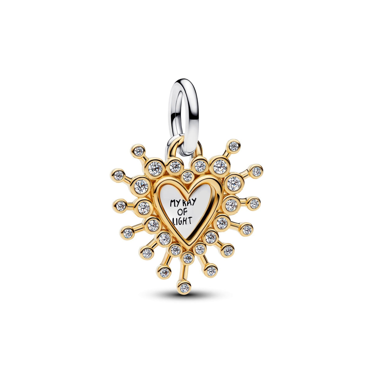 Pandora Radiant Heart Double Dangle Charm