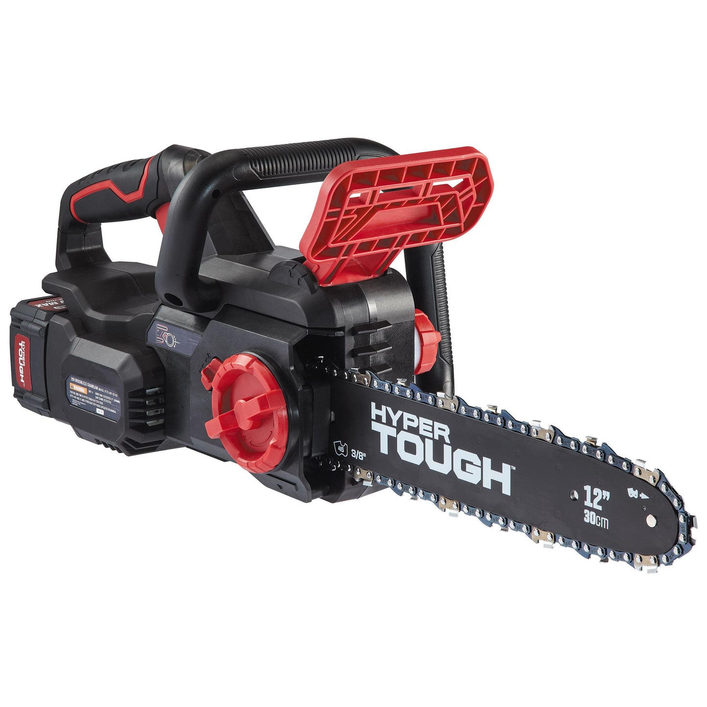 Hyper Tough 20V 4.0Ah Battery Powered 12in Brushless Chainsaw,  HT22-401-03-03