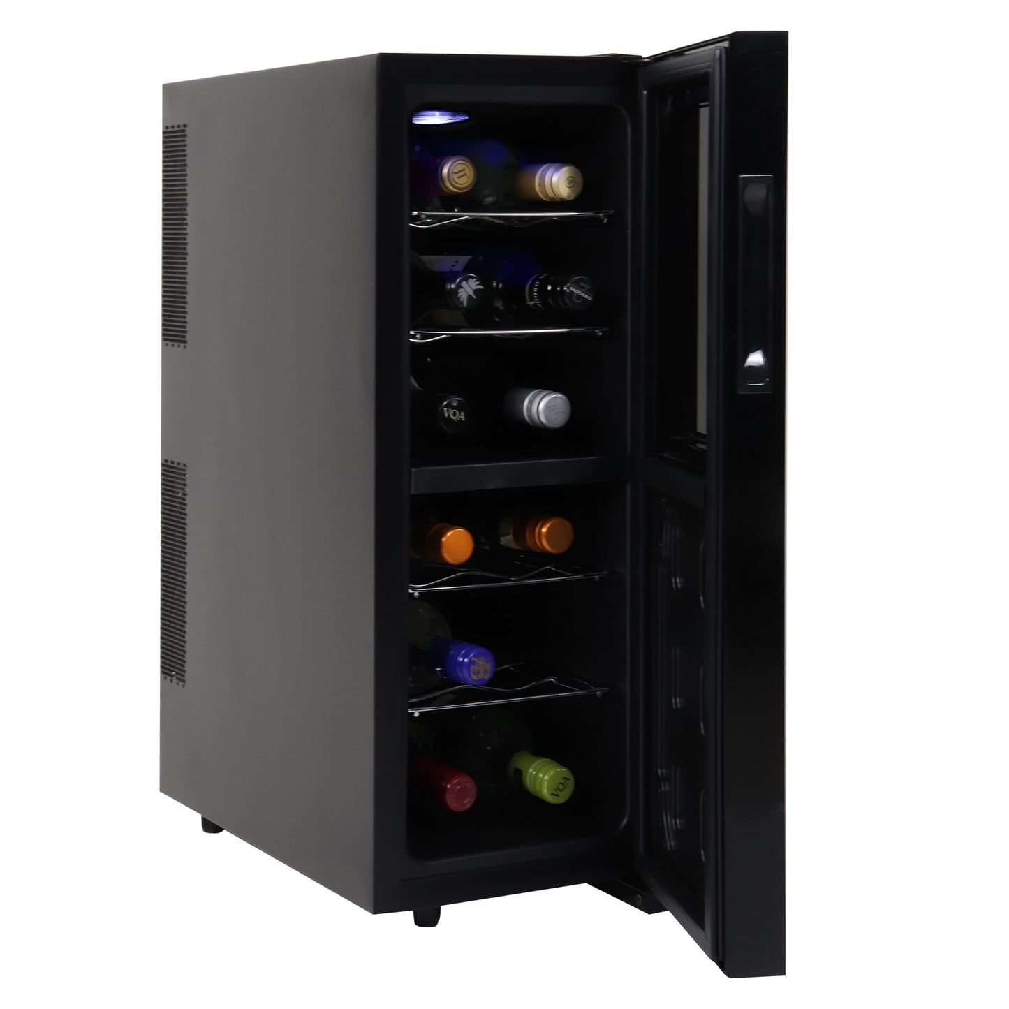 Koolatron 12-Bottle Dual Zone Wine Cooler, Freestanding Wine Fridge