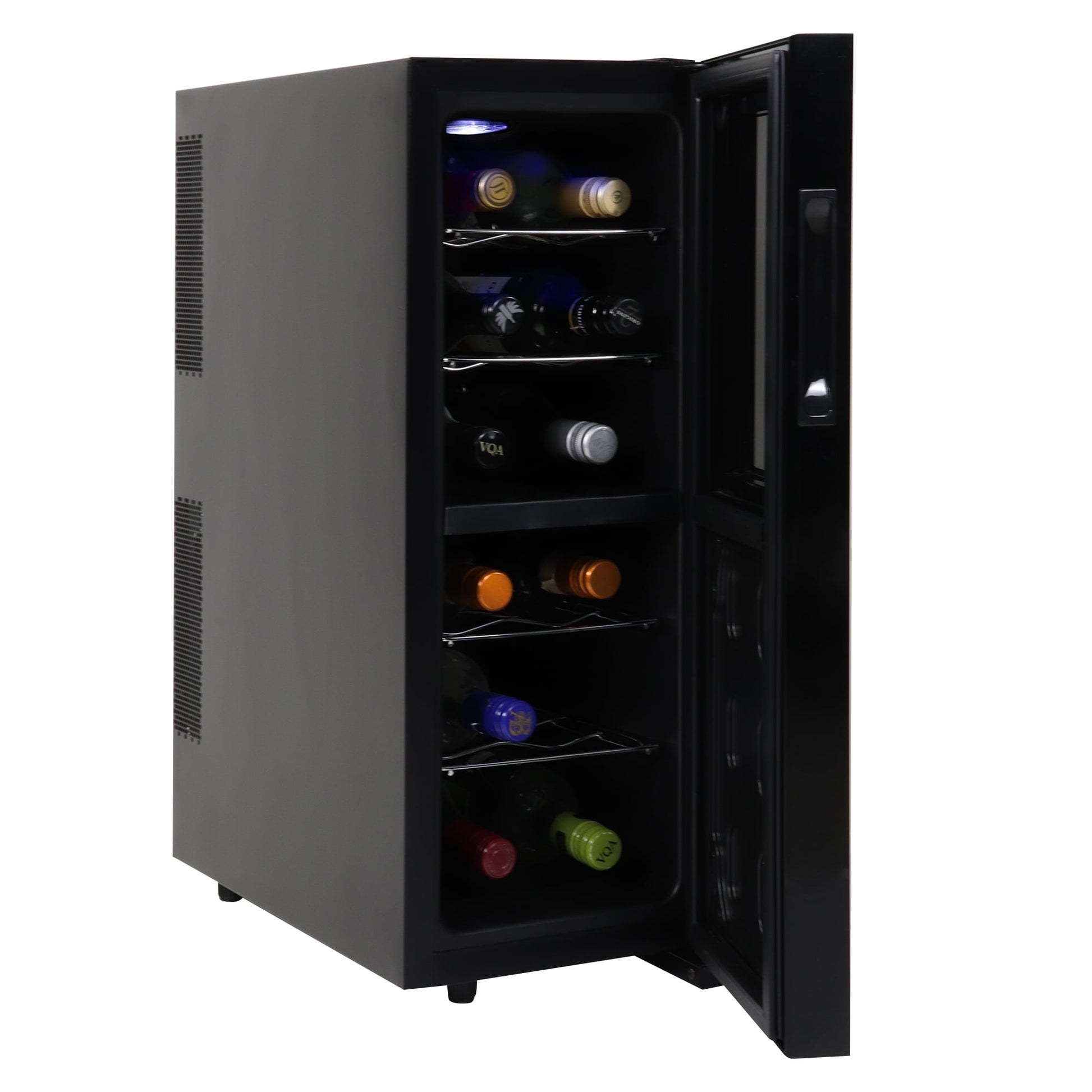 Koolatron 12-Bottle Dual Zone Wine Cooler, Freestanding Wine Fridge
