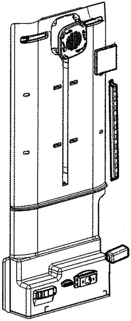 LG Genuine OEM ADJ73252222 Refrigerator Air Duct Cover & Fan Assembly
