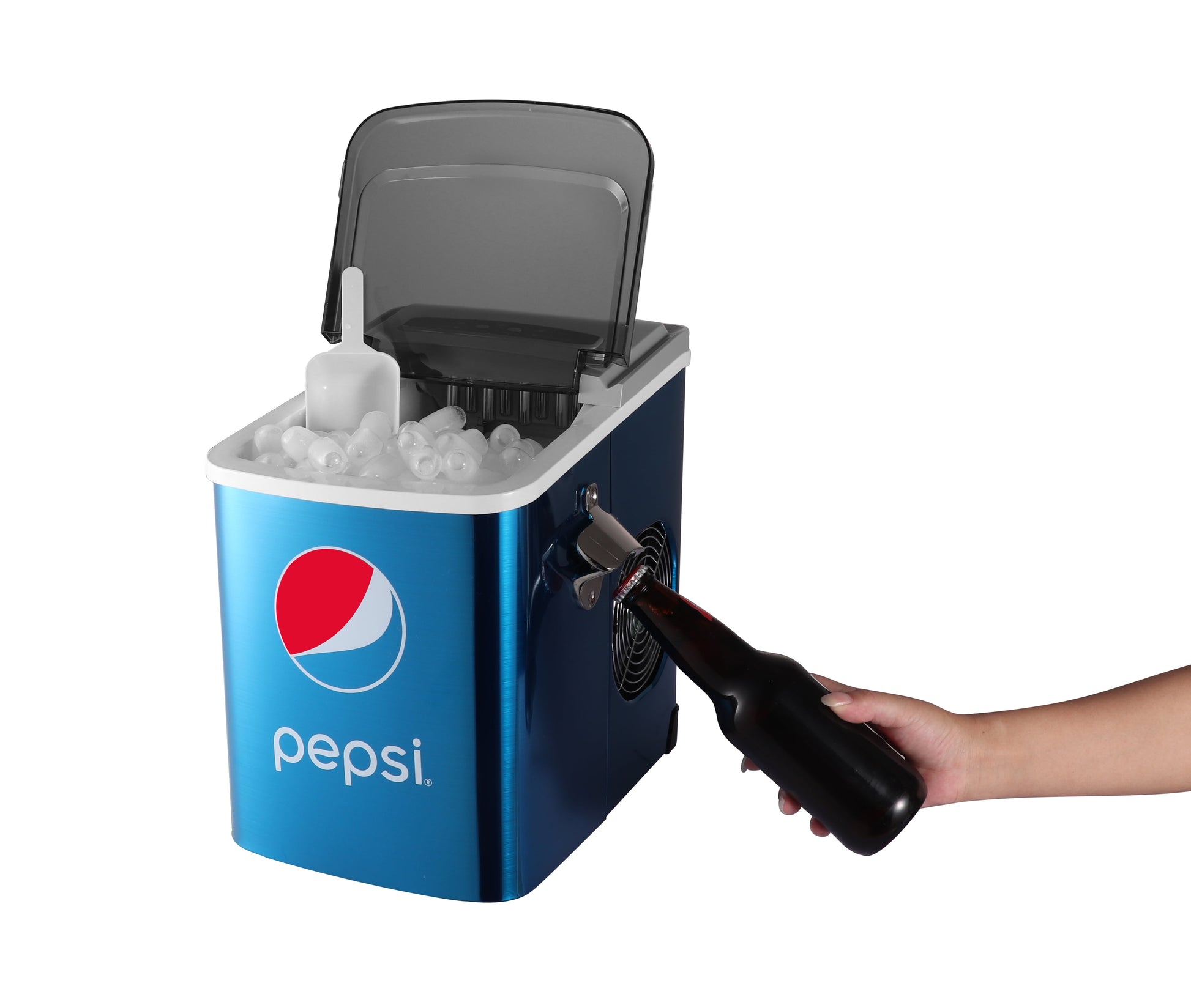 Pepsi Ice Maker 26 lbs/24 hours Capacity Built-in Ice Maker,Blue