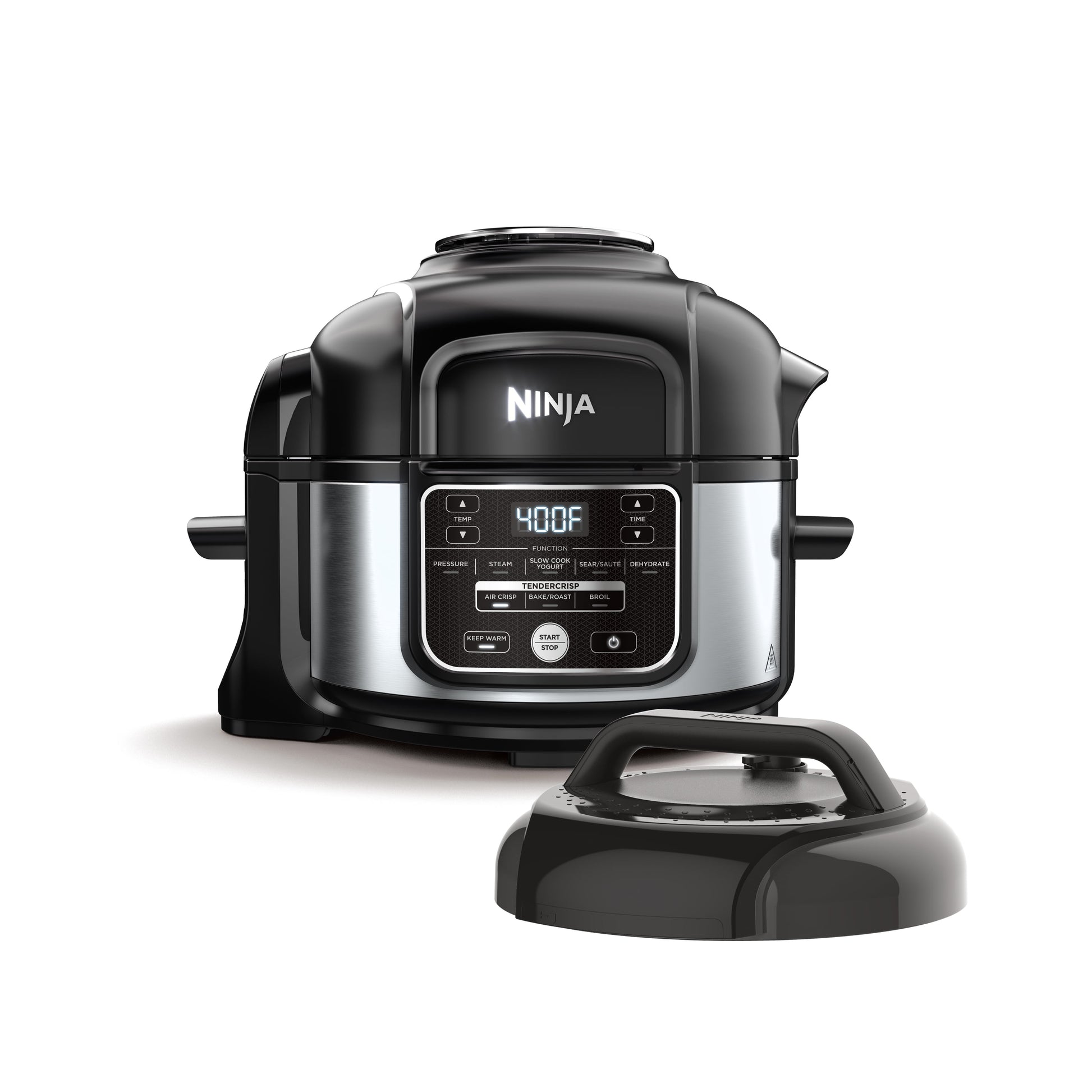 Ninja Foodi 10-in-1 5 Qt Pressure Cooker, Steamer, Bake, Broil, Dehydrate, Air Fryer, Non-Stick, FD101 Stainless Steel