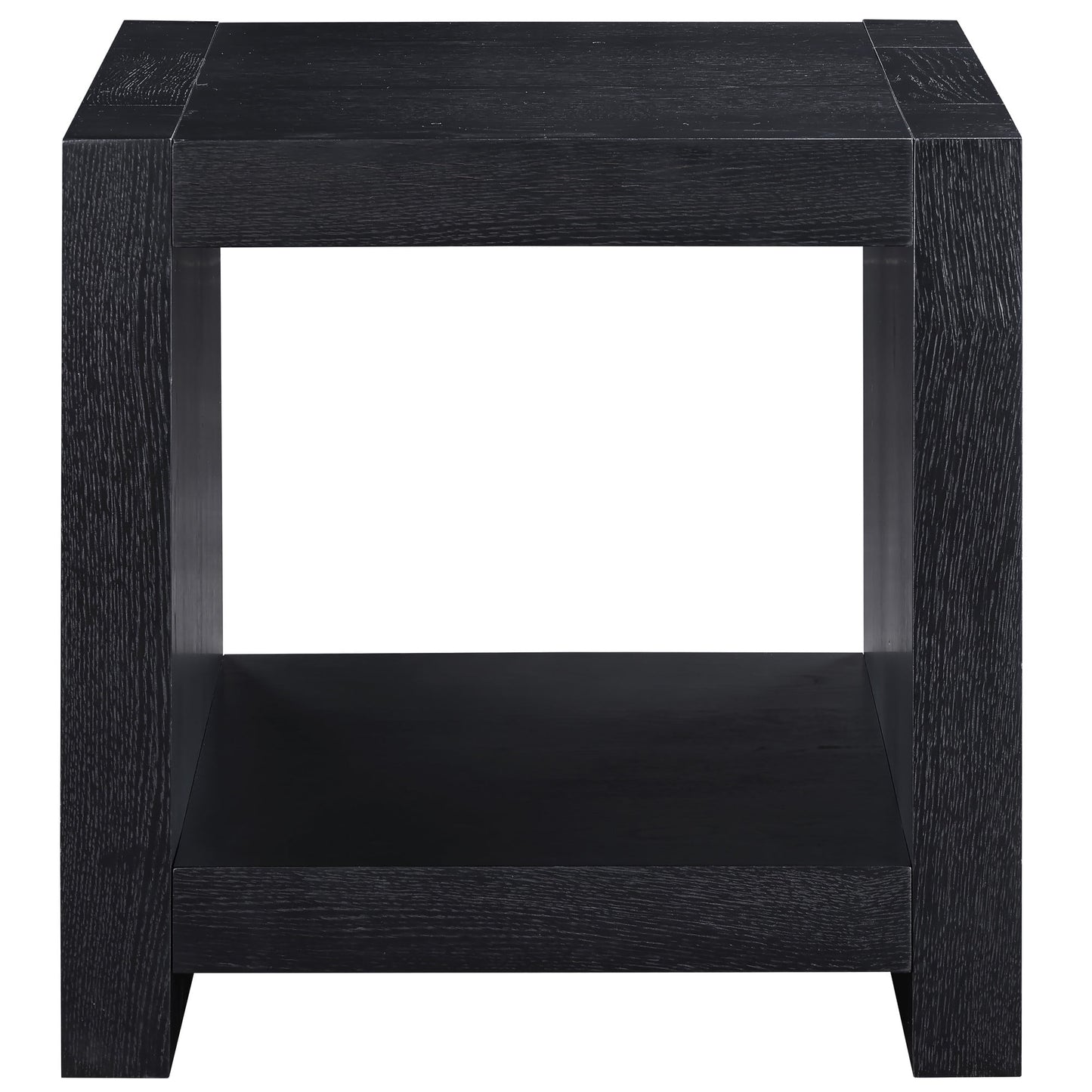 Steve Silver Aubrey Modern Square End Table, Black