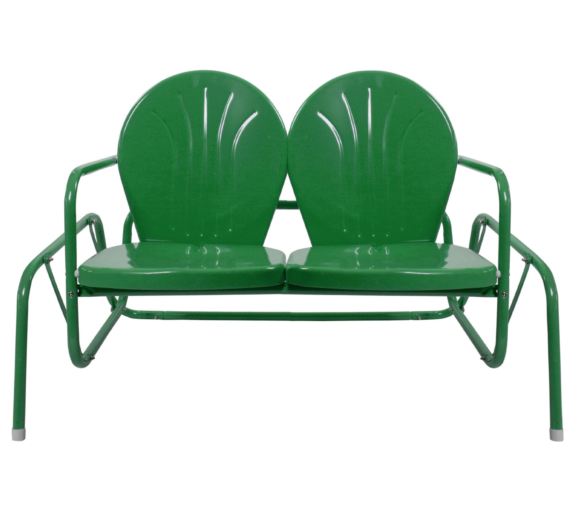 Northlight Outdoor Retro Metal Tulip Double Glider