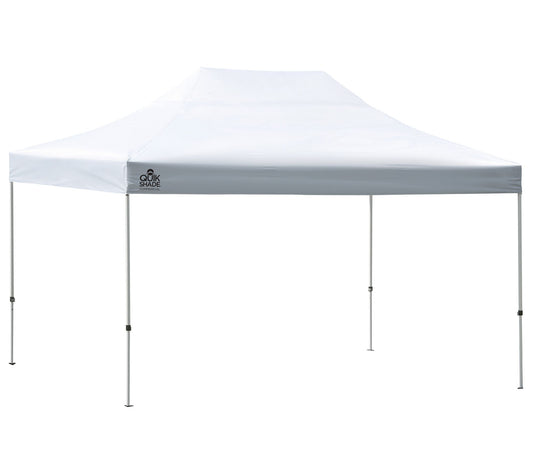 Quik Shade 10' x 15' White Pop-Up Tent Canopy