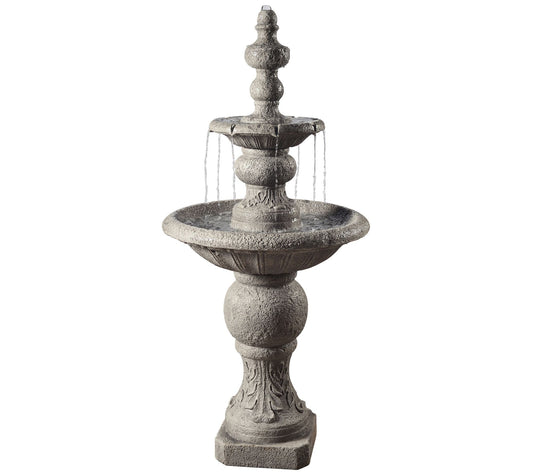 Teamson Home Outdoor Icy Stone 2-Tier Waterfall tain