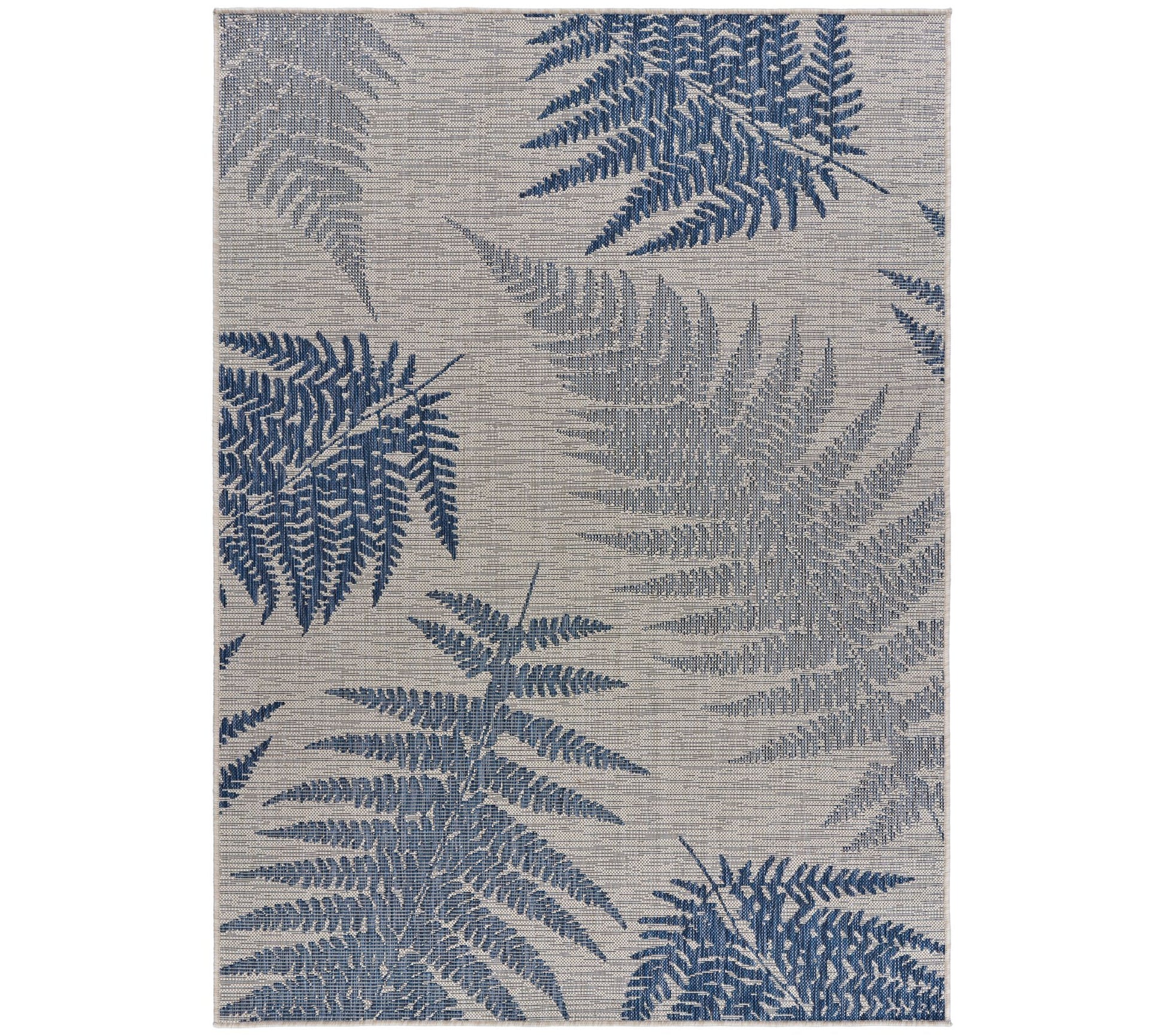Ox Bay Navy Fallen Fern Indoor/Outdoor Rug 7'10" x 9'10"