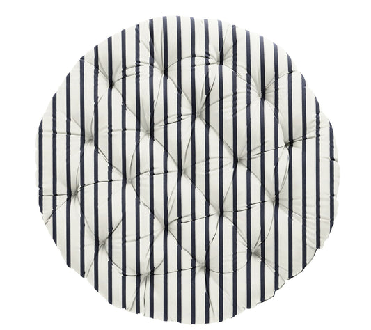 Sorra Home Indoor/Outdoor Sunbrella Stripe Papasan Cushion