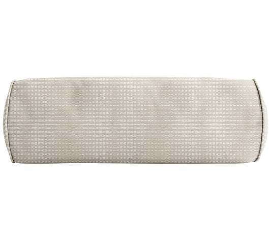 Sorra Home Outdura Moonbeam Bolster Pillow 24 in x 8 in x 8 in