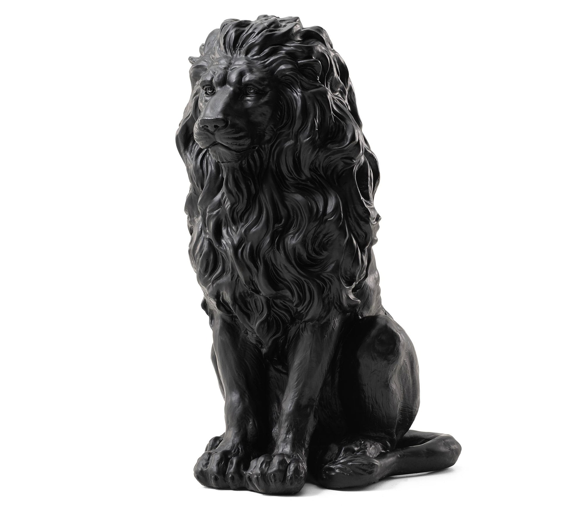 Glitzhome 20.75" MGO Sitting Lion Garden Statue  - Large