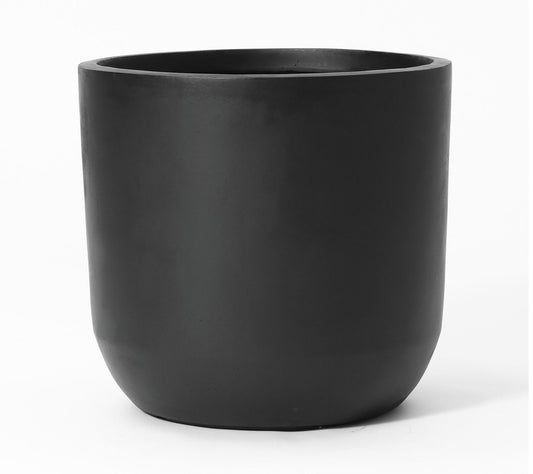 LuxenHome 14.6" Round Smooth Finish MgO Planter