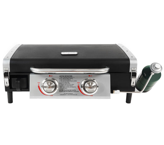 Razor 2-Burner Portable Gas Griddle with Lid